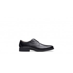 Clarks Whiddon Pace Black Leather 26152909 Black Leather