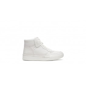 Clarks Craft Cup Mid White Leather 26167761